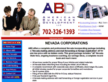 Tablet Screenshot of americanbusinessdevelopment.com